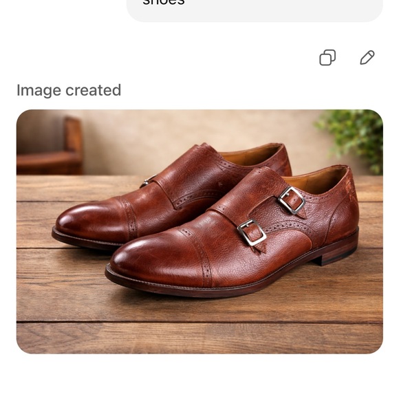Johnston & Murphy Men's Brown Leather Double Monk Strap Shoes